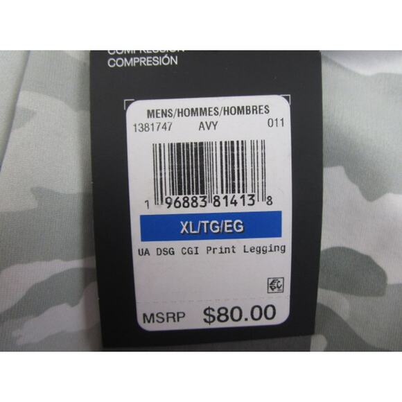 Under Armour ColdGear Infrared Printed Leggings White Camo Men's XL - Picture 3 of 3